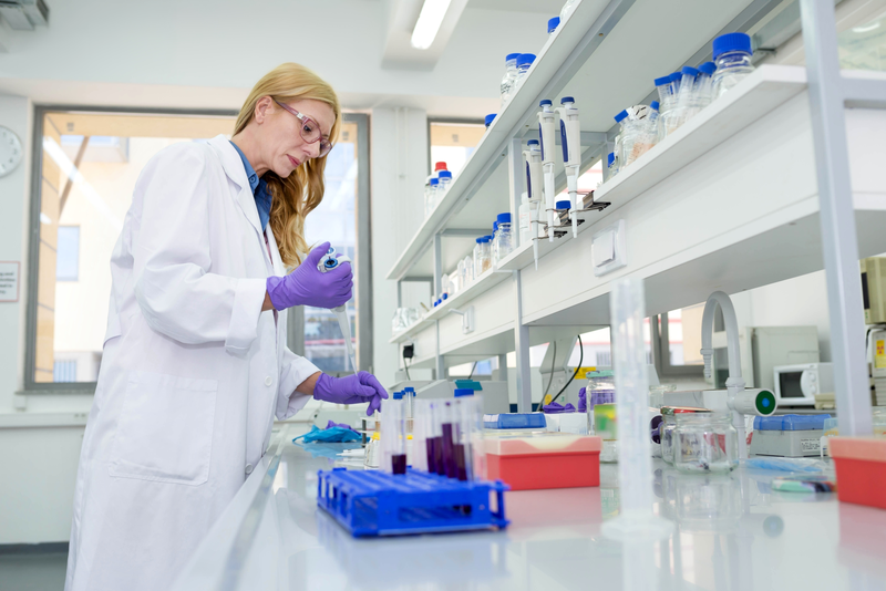 pharmacist in compounding lab